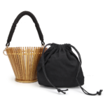 Runde Bambus gewebte Handtasche Tragbare Bambus-Rattan-Tasche-1