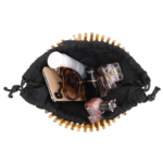 Runde Bambus gewebte Handtasche Tragbare Bambus-Rattan-Tasche-1